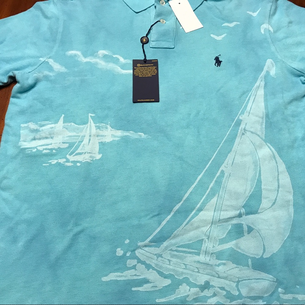 Polo By Ralph Lauren Sail Boat Polo Shirt NWT