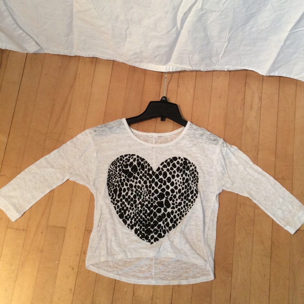 Black and white shirt