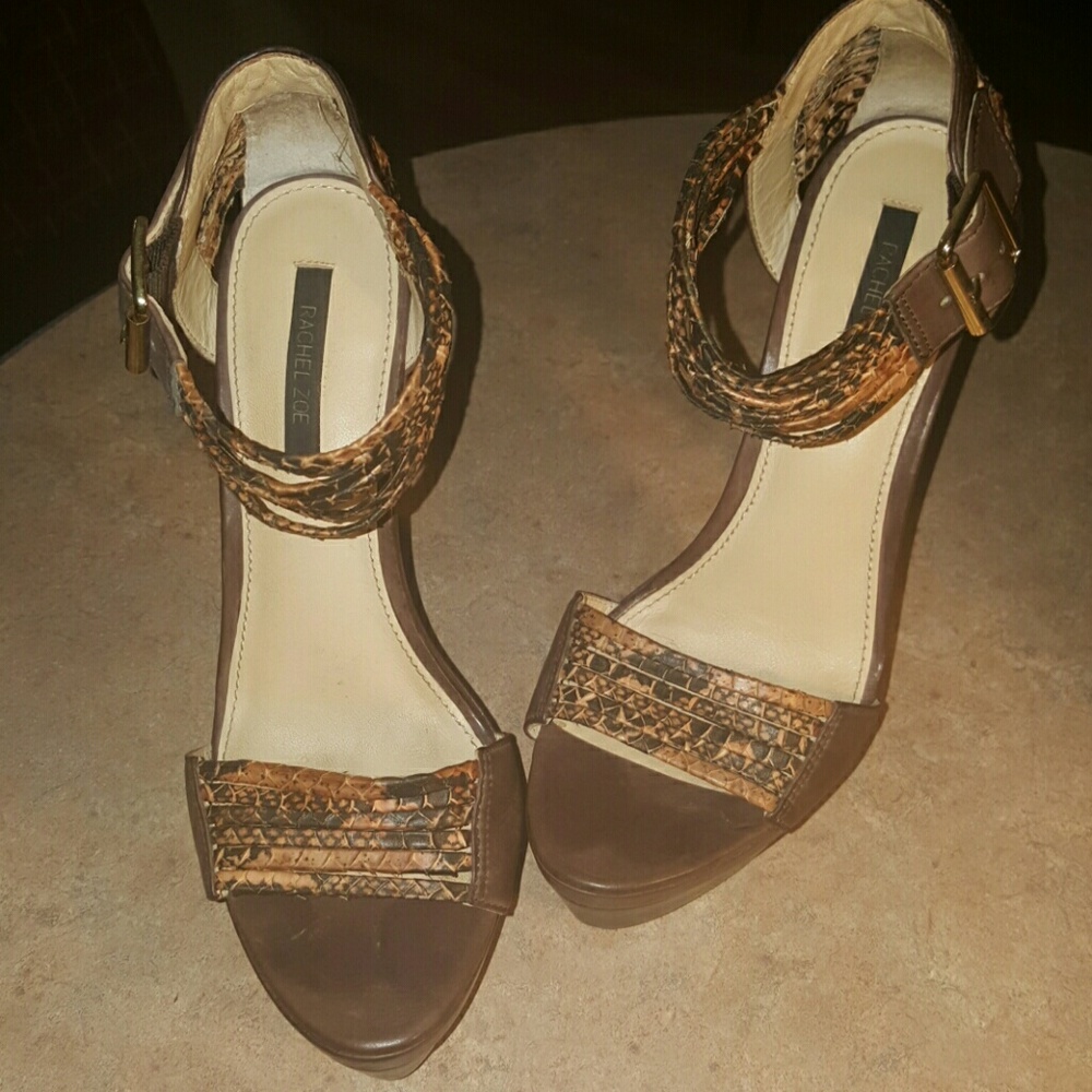 Rachel Zoe stiletto snakeskin shoe
