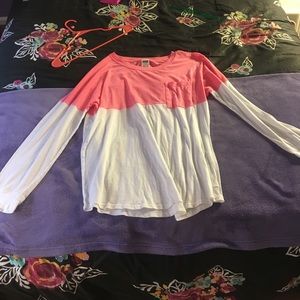 Oversized color block shirt