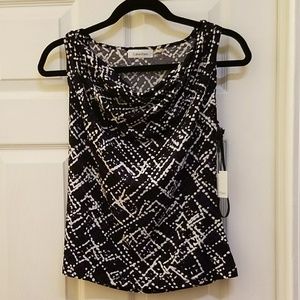 Calvin Klein Sleeveless Cowl-Neck Top