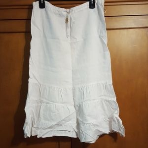 NEW White linen skirt