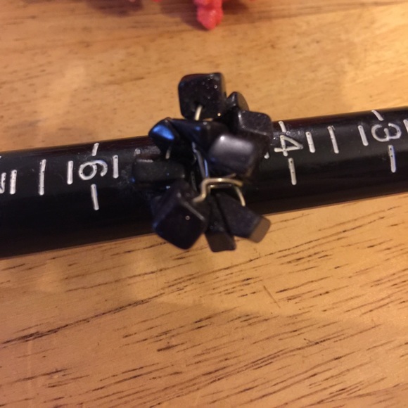 Black coral wire ring - Picture 3 of 3