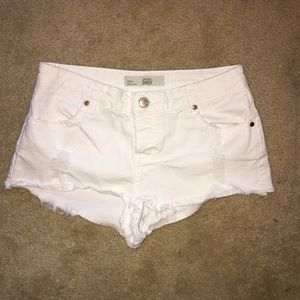 Topshop White Shorts