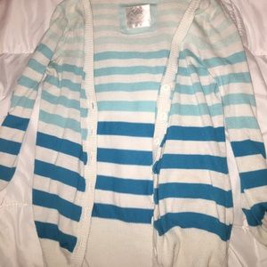 blue ombre cardigan