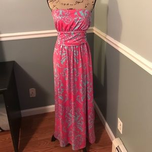 Pink and blue maxi