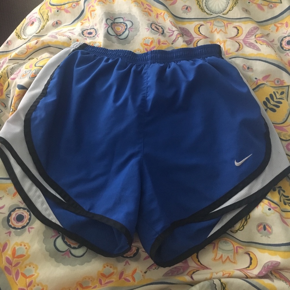 Size small blue Nike running shorts