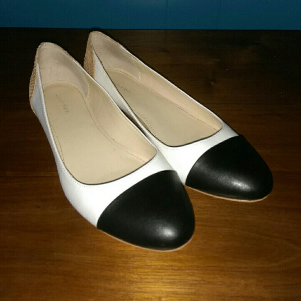 Calvin Klein leather flats