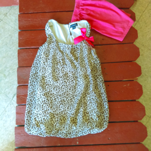 Girl's leopard print outfit size 6-6x