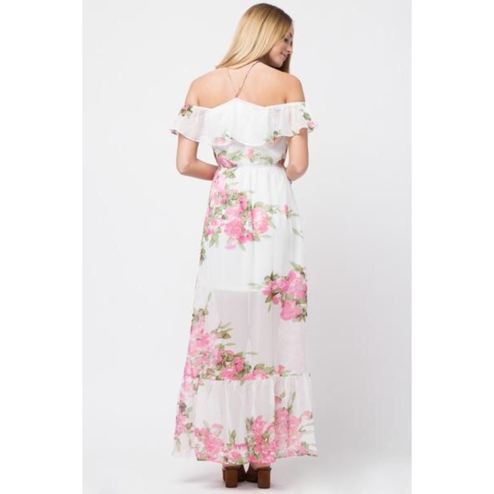 1HR CLEARANCE✨New white floral maxi dress - Picture 5 of 7