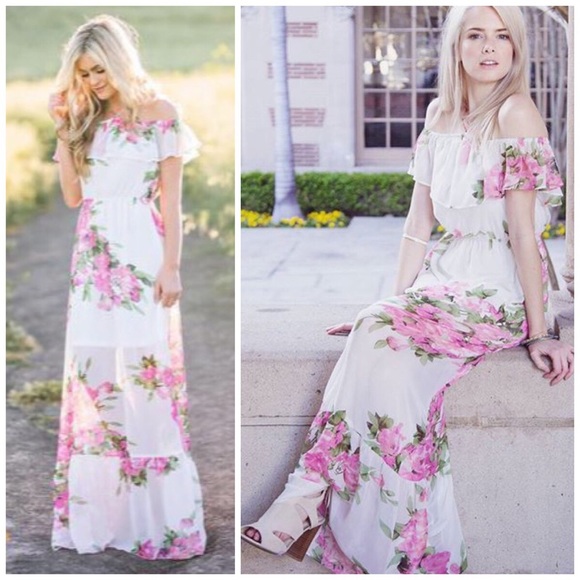 Vella Dresses & Skirts - 1HR CLEARANCE✨New white floral maxi dress