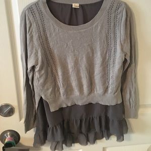 Anthropologie Ruffle Sweater, size XS