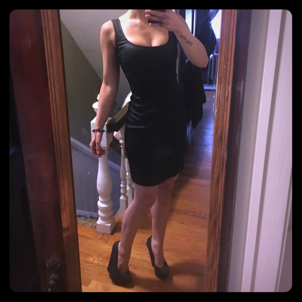 Escada black mini cocktail dress