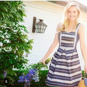 NWT Draper James Lacey Stripe Sweetheart Dress