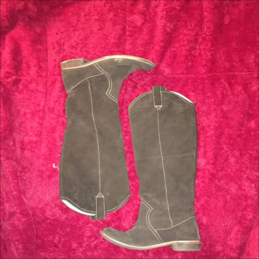 suede brown boots