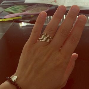 Sterling silver ring size 6. Mexico.