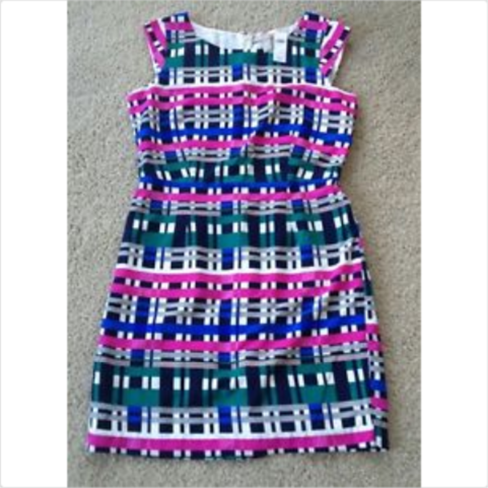 NWT Banana Republic Career Dress Stripe Cap Sleeve