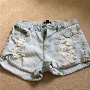Denim shorts