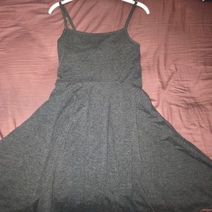 Gray skater dress
