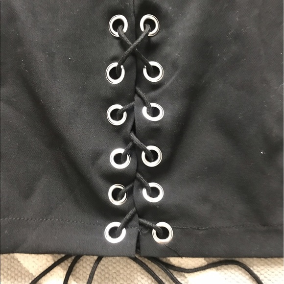 Skirts - Black lace up skirt Skirts - Black lace up skirt