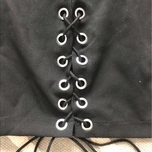 Skirts - Black lace up skirt Skirts - Black lace up skirt