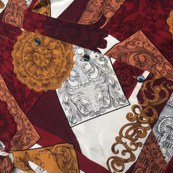 EUC vintage funky button down - Picture 2 of 8