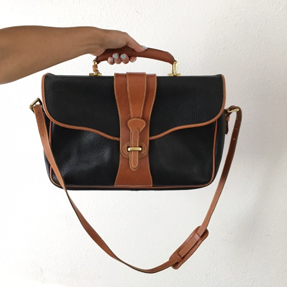 Vintage Dooney & Bourke Briefcase Bag - Picture 1 of 8