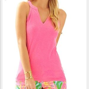 Lilly Pulitzer Ayra Tank in Hot Pink