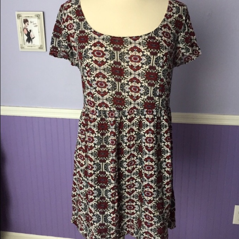 Indie patterned dress