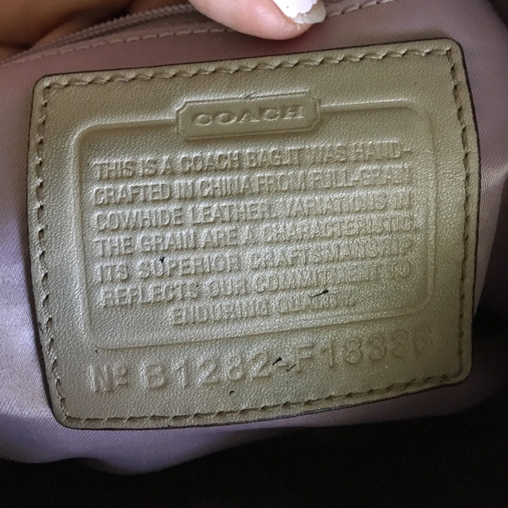 Authentic Coach Neutral Handbag - image 3