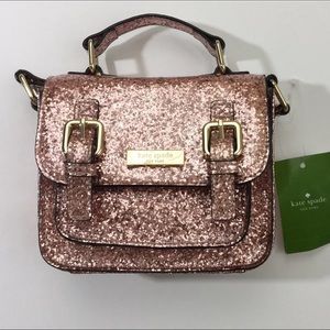 Final Sale🦄Kate Spade Sparkle Rose Gold Scout Bag