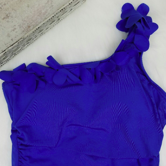 Kenneth Cole Blue One Piece Swimsuit - Picture 2 of 6