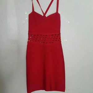 Bebe pink/orange dress