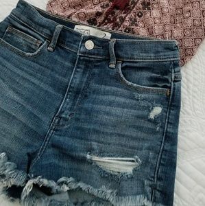 Abercrombie high waist jean shorts size 2 / 26