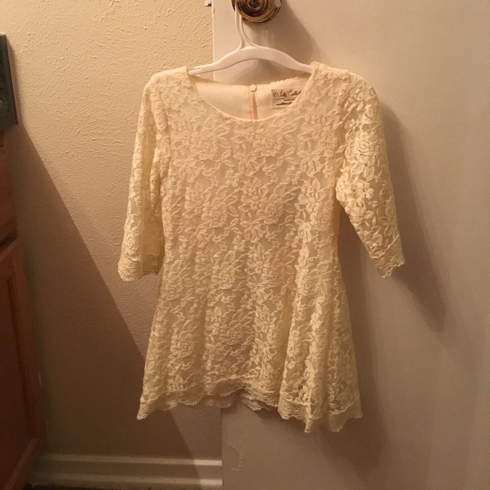 Cream boutique dress