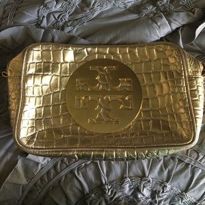 Authentic Large Tory Burch cosmetic bag