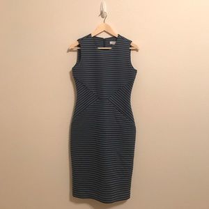 SUPER FLATTERING Calvin Klein Striped Dress