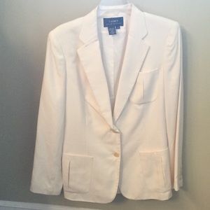 Ralph Lauren cream silk blazer