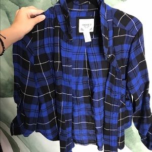 Tops - Cropped flannel Tops - Cropped flannel