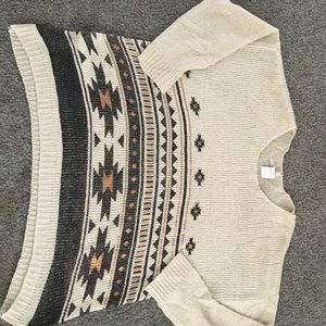 Knit Native Print Sweater