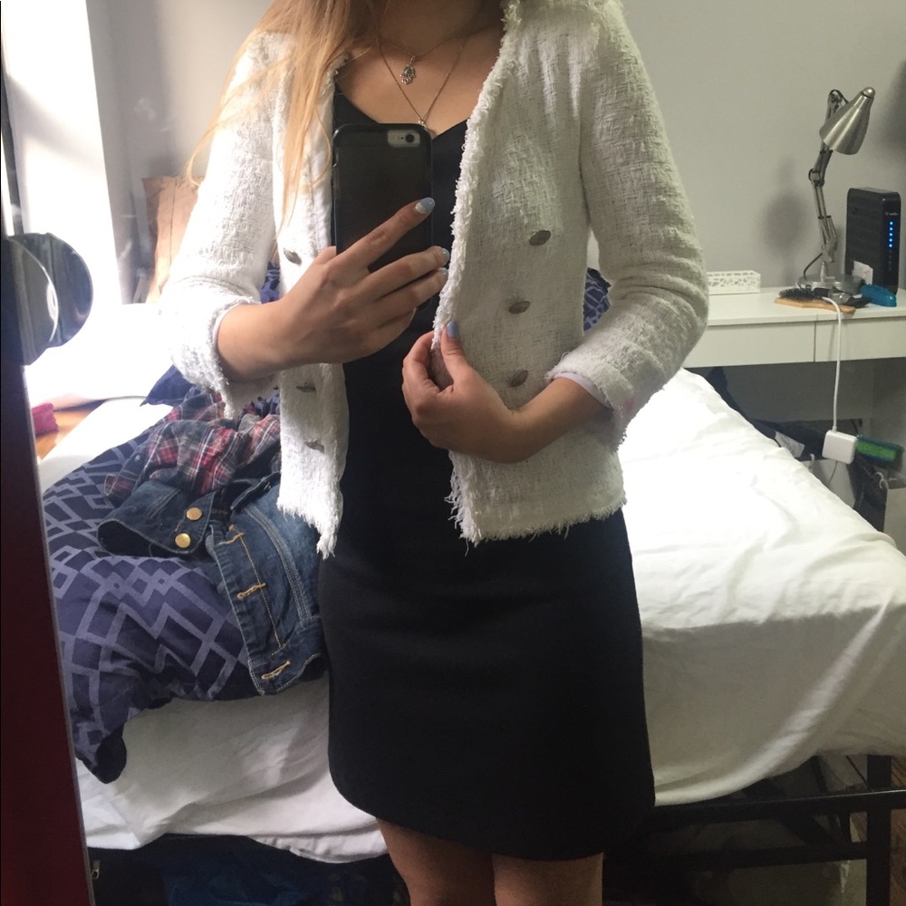 Zara white jacket