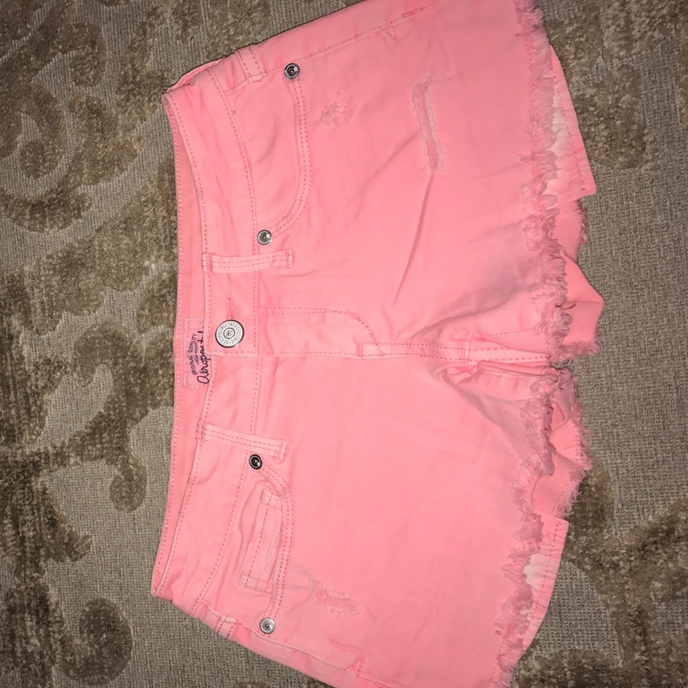 Pink Denim Shorts