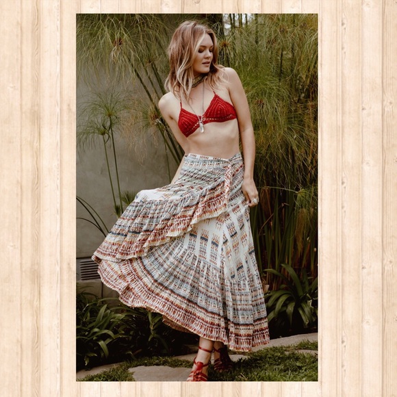 RAGA Dresses & Skirts - Last Chance:,Darling RAGA boho wrap maxi skirt