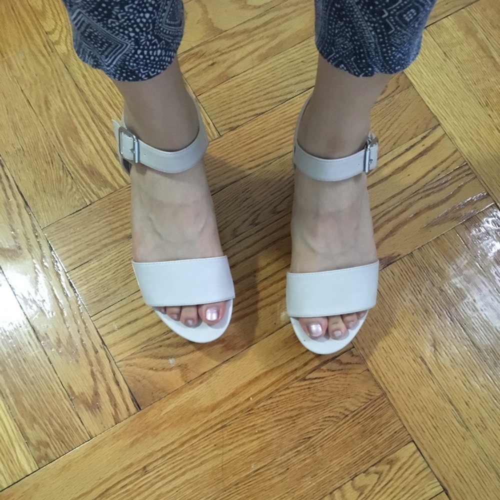 Forever 21 Pale Pink platform sandals