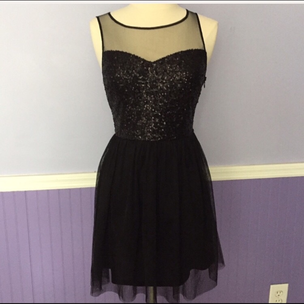 Black sequin party dress (dELiA*s)