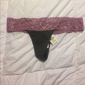 NWT Victoria Secret  purple/ gray Panties