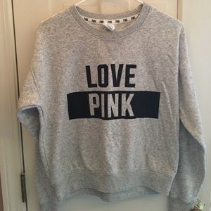 LOVE PINK Grey Sweatshirt