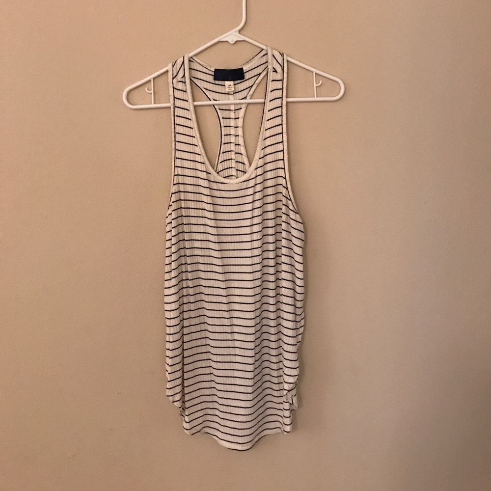 Striped racerback tank