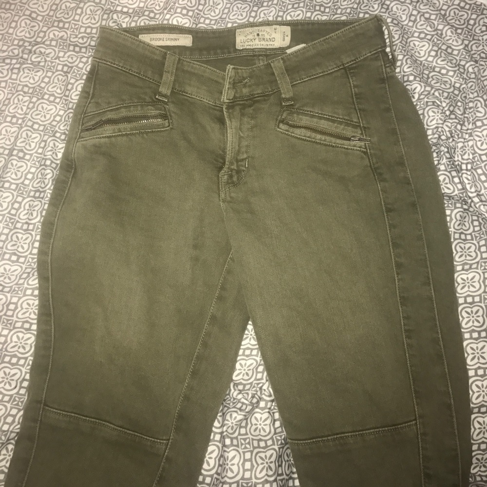 NWOT army green lucky brand jeans
