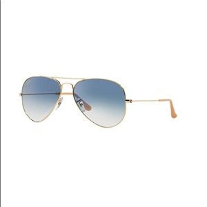 Ray-Ban large blue gradient aviator sunglasses